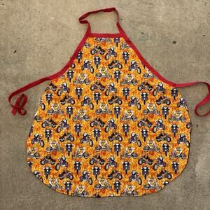 VTG OOAK Handmade Cat Lover Motorcycle Apron Adult Unisex 90s